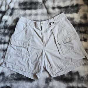 Columbia Cargo Shorts Men’s Large Beige Outdoor Hiking